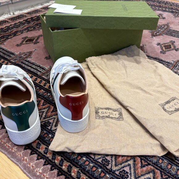 Gucci Sneakers, Web Accent w/ Bee Detail - Picture 3 of 5